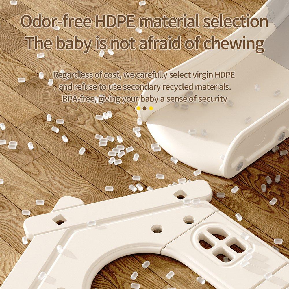 Beige Grey - KIDKID - Toddler Slide Climber Playhouse Combo - 9