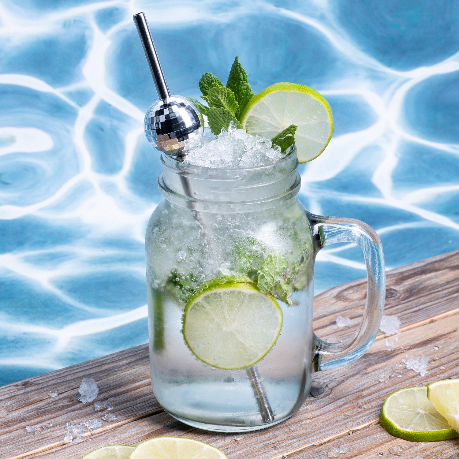 Multi - Fizz Creations - Disco Ball Metal Straws - 2