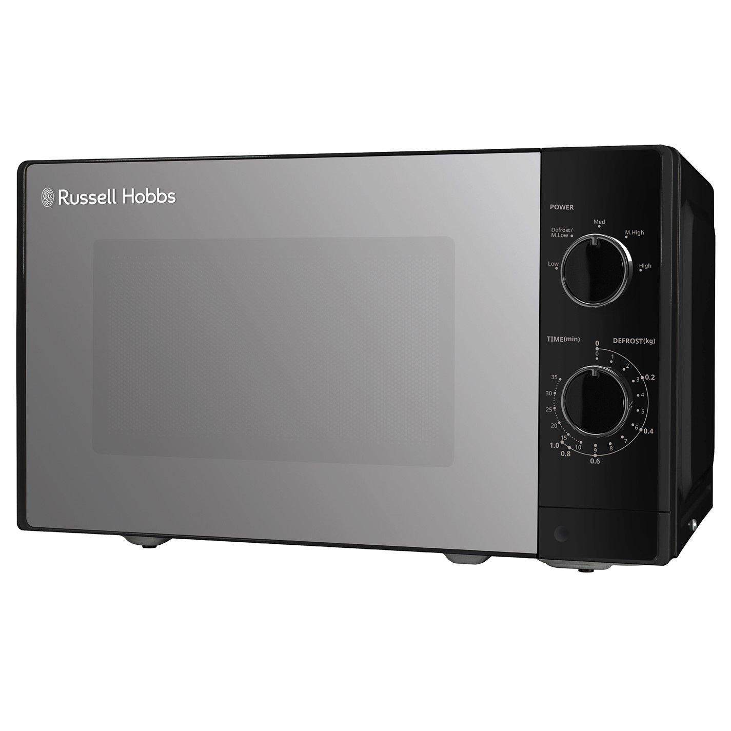 Black - Russell Hobbs - Russell Hobbs RHM2027B Manual Microwave 20L, Black - 9