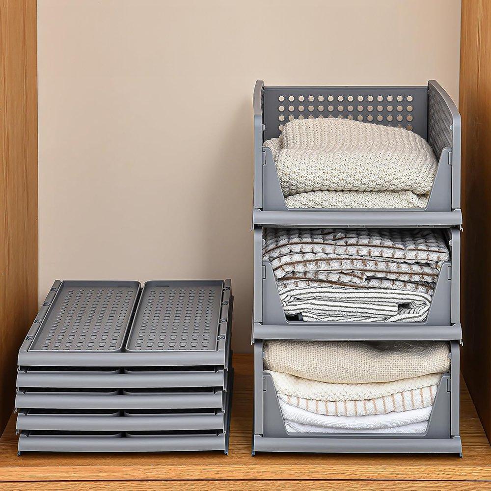 Grey1 - LIFE IDEAS - 2/3pcs Folding Storage Organizer - 1