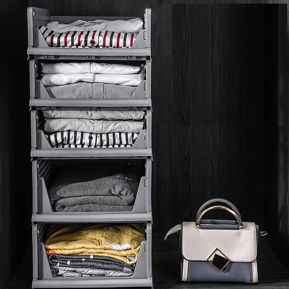 Grey1 - LIFE IDEAS - 2/3pcs Folding Storage Organizer - 10