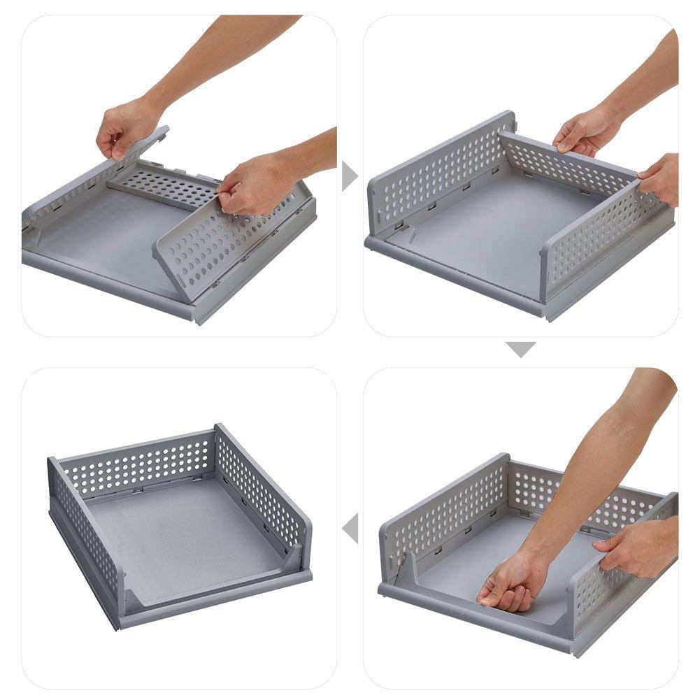 Grey3 - LIFE IDEAS - 2/3pcs Folding Storage Organizer - 10