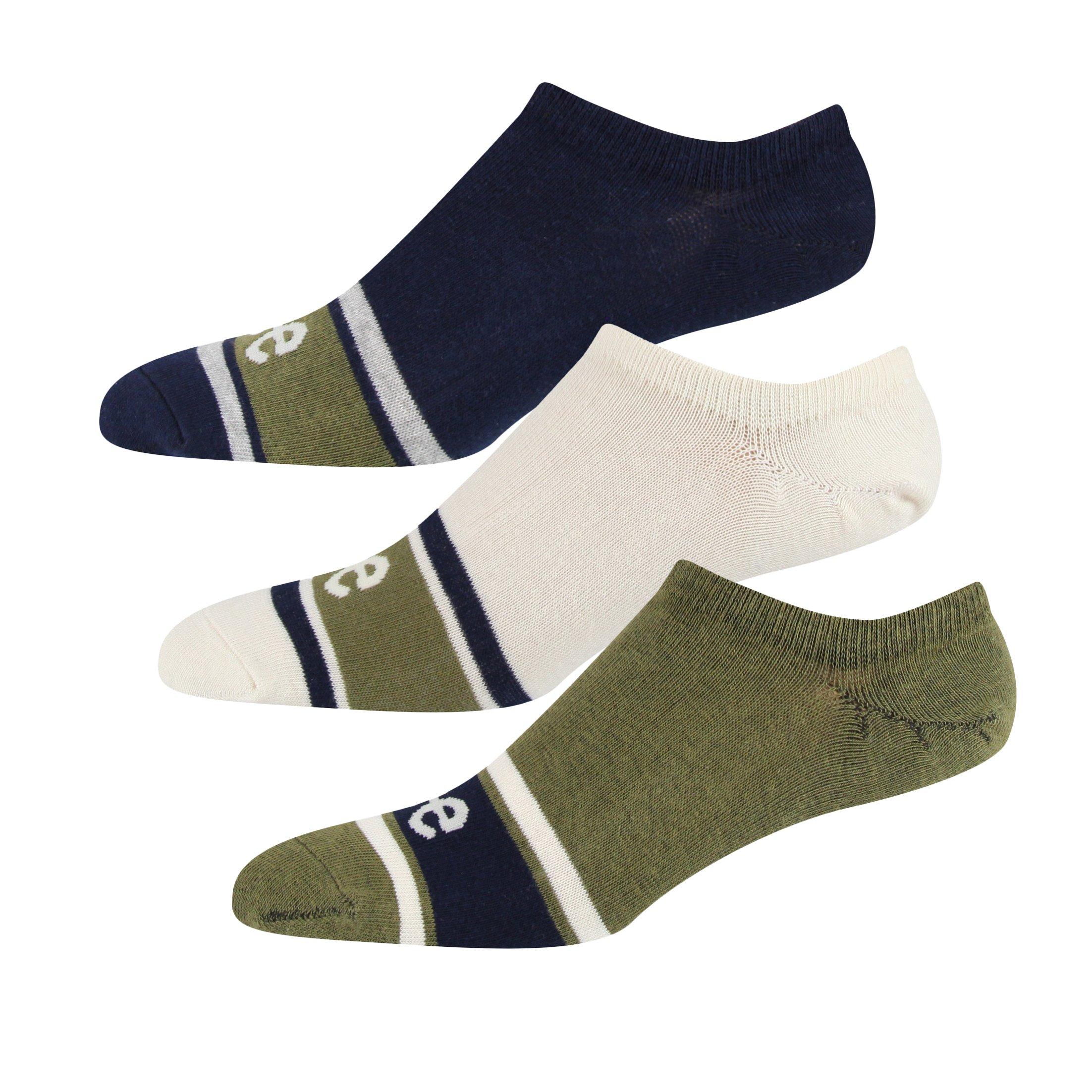 Plava/Ekrus/Maslinasta - Lee - Men's Gerrard Cotton Ankle Socks - 1