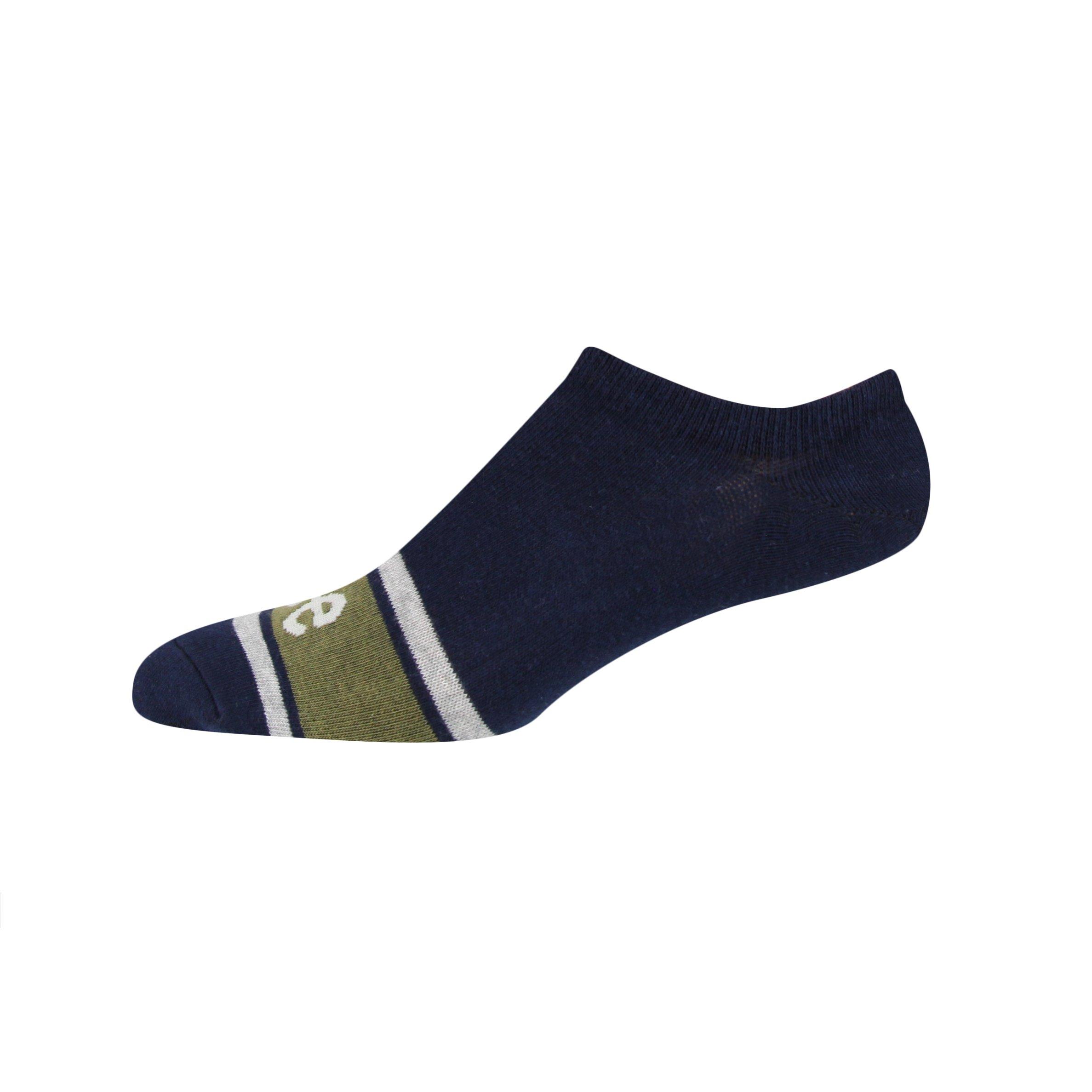 Blue/Ecru/Olive - Lee - Gerrard Ankle Socks - 2