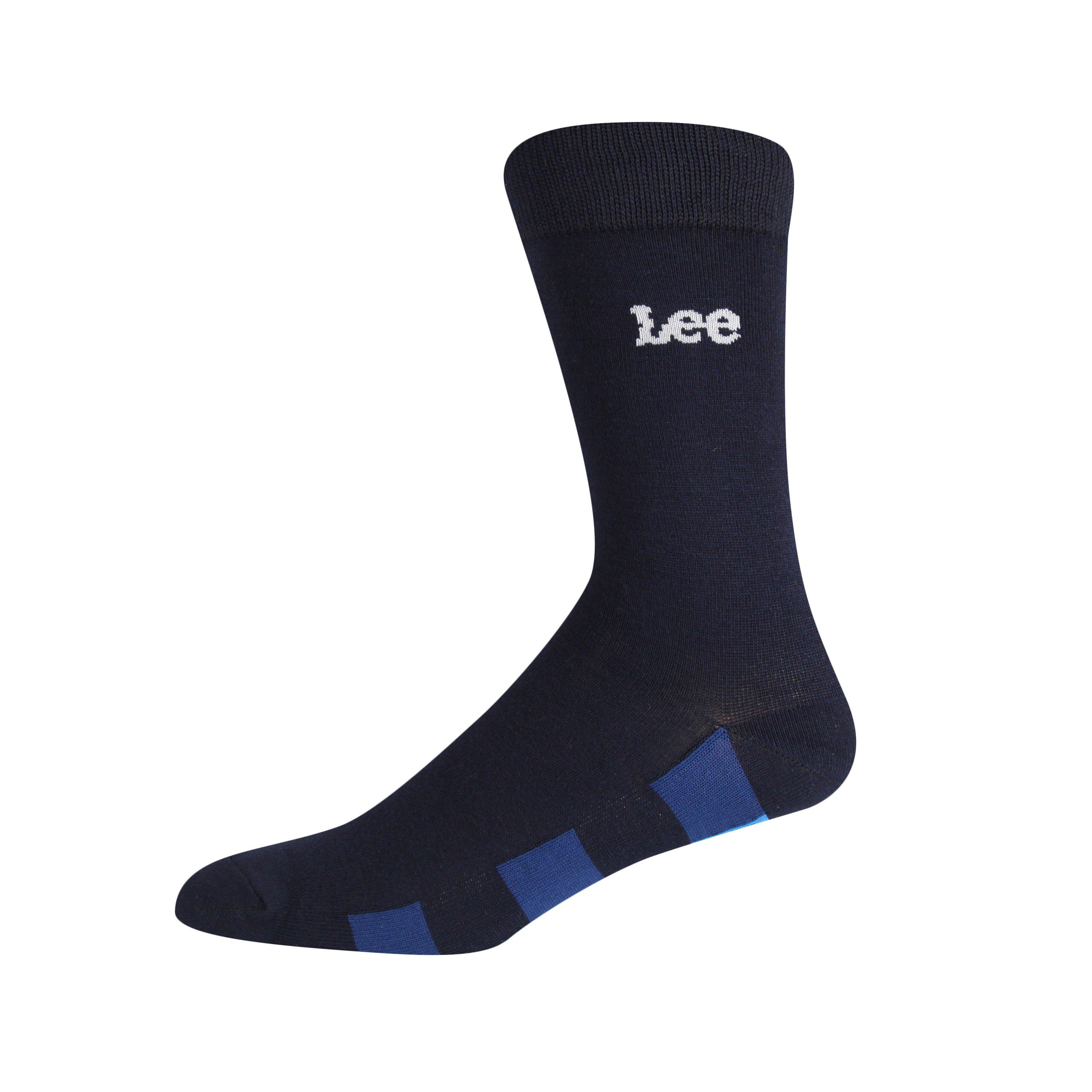 Grau/Navy/Blau - Lee - Crosbie Crew Socks - 3