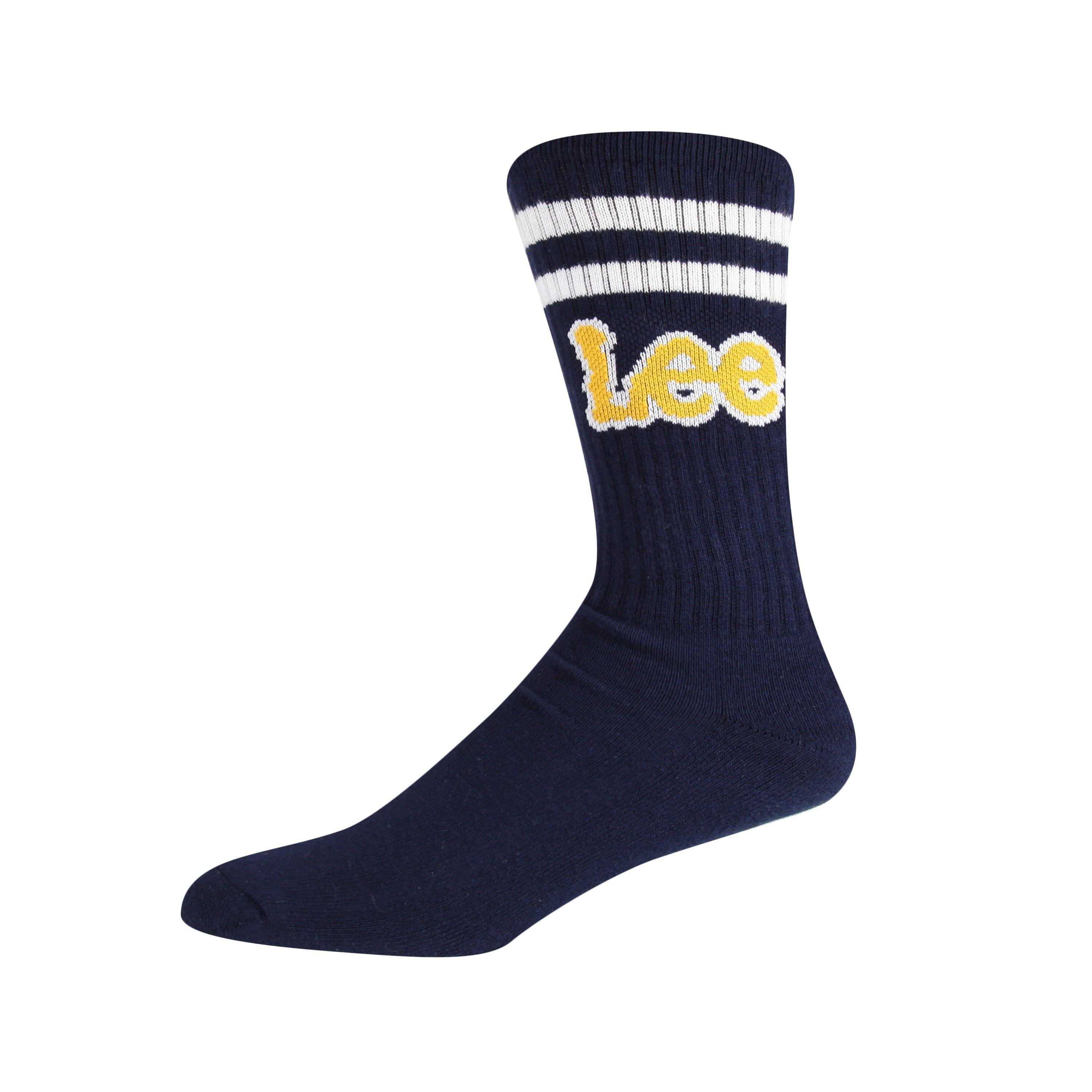 Nvy/White/Gry - Lee - Erskin Crew Socks - 2