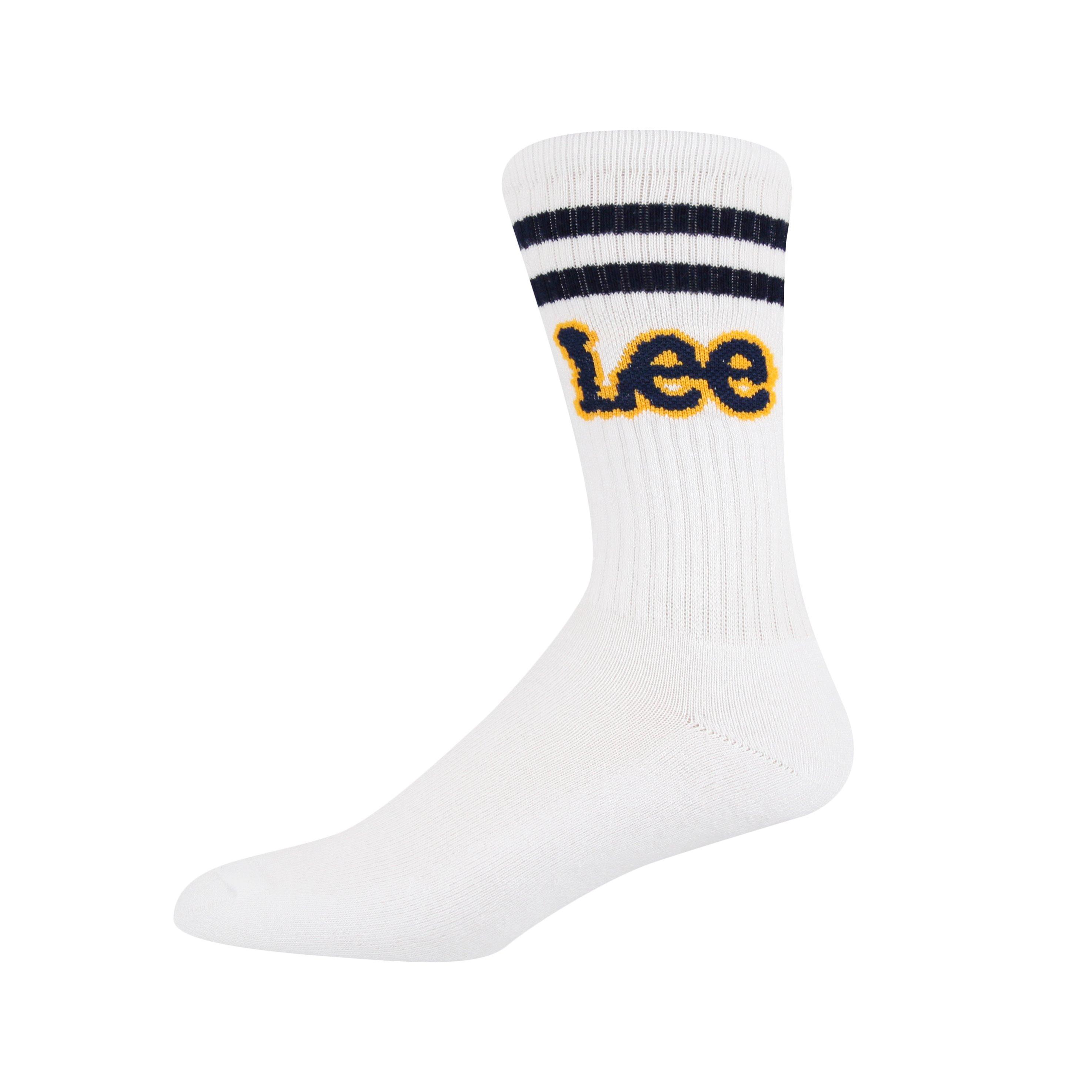 Nvy/White/Gry - Lee - Erskin Crew Socks - 4