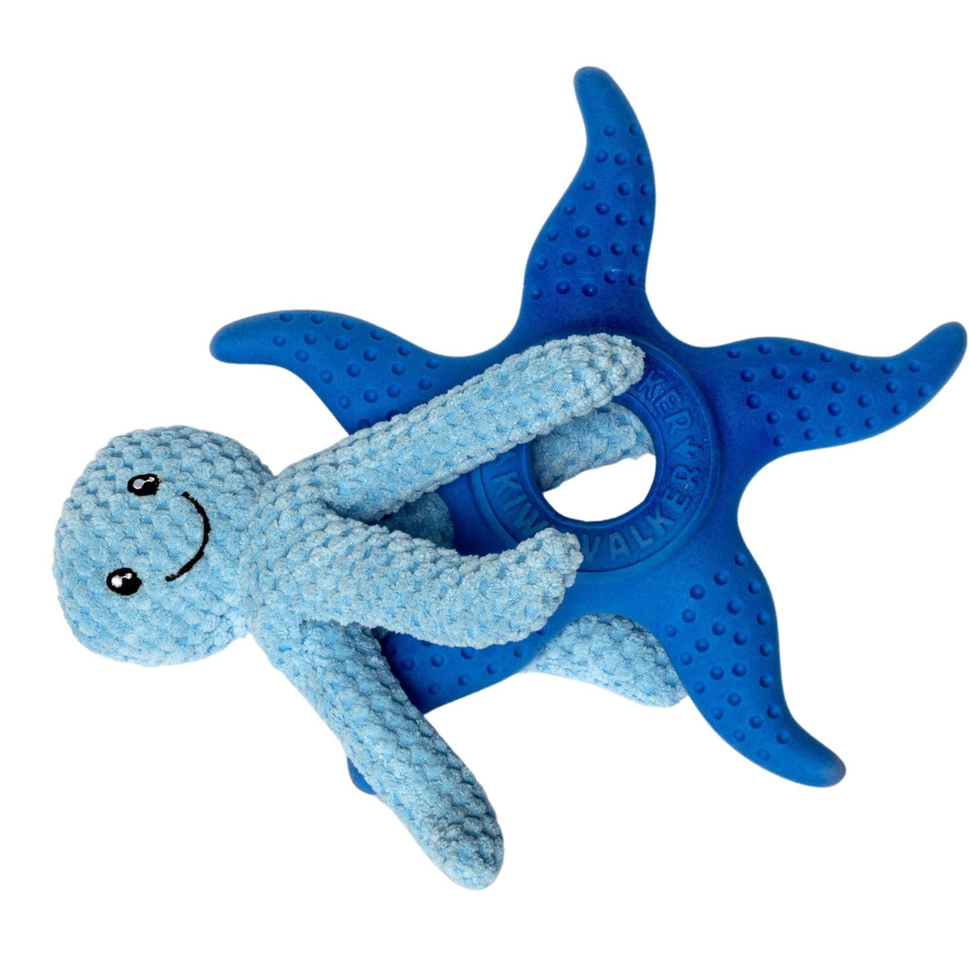 Blue - Kiwi Walker - Octopus & Starfish Dog Toy - 1