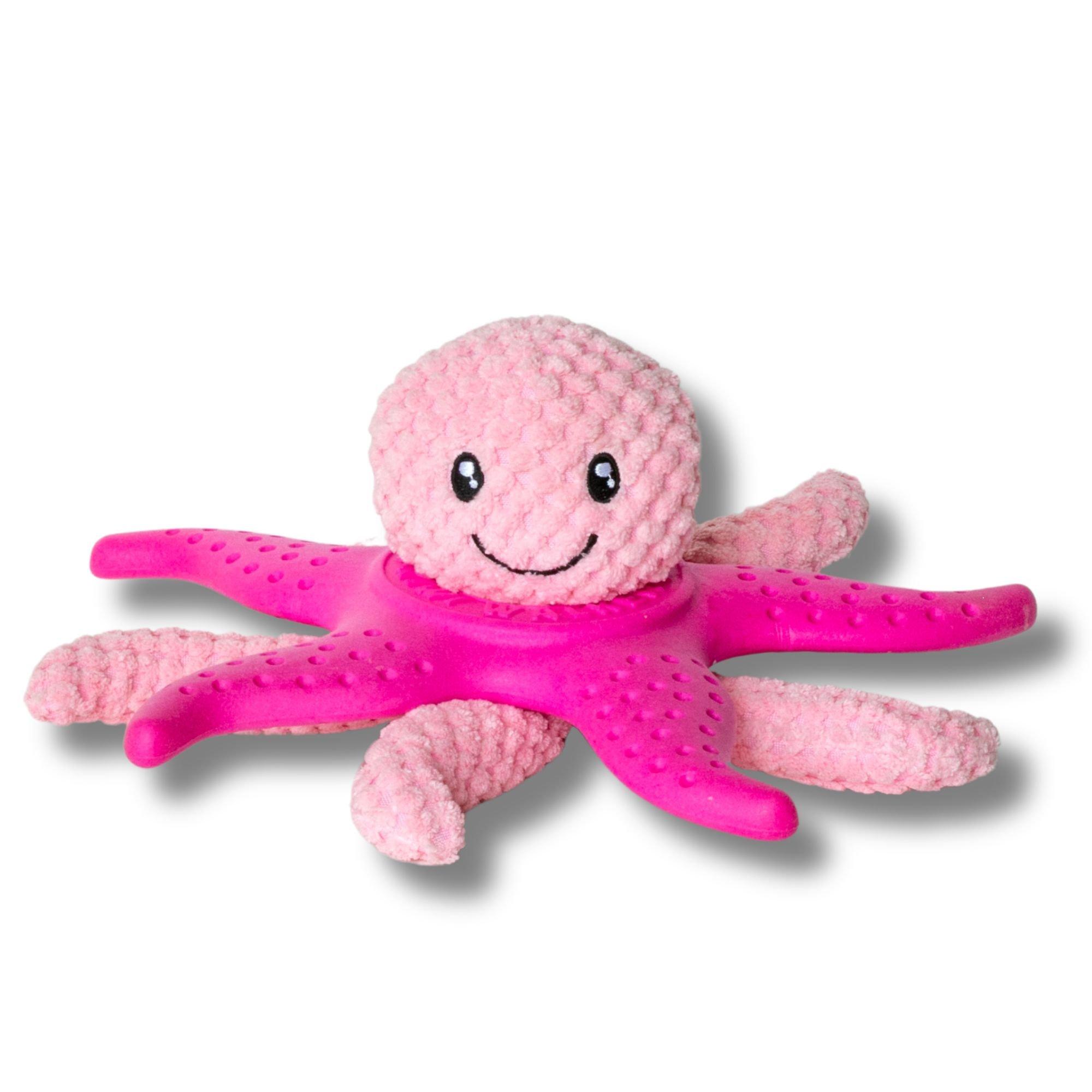 Pink - Kiwi Walker - Octopus & Starfish Dog Toy - 1