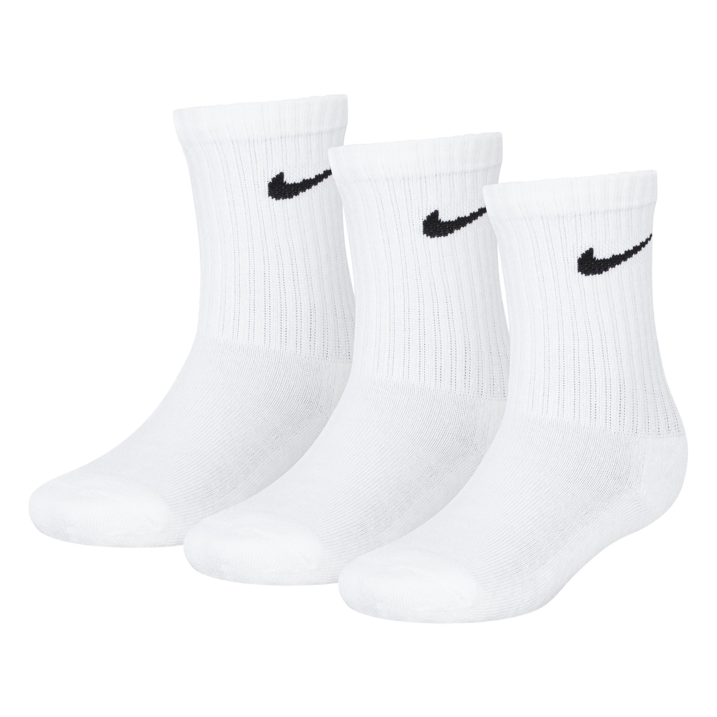 White - Nike - Basic Crew 3Pk Sock Infants - 1