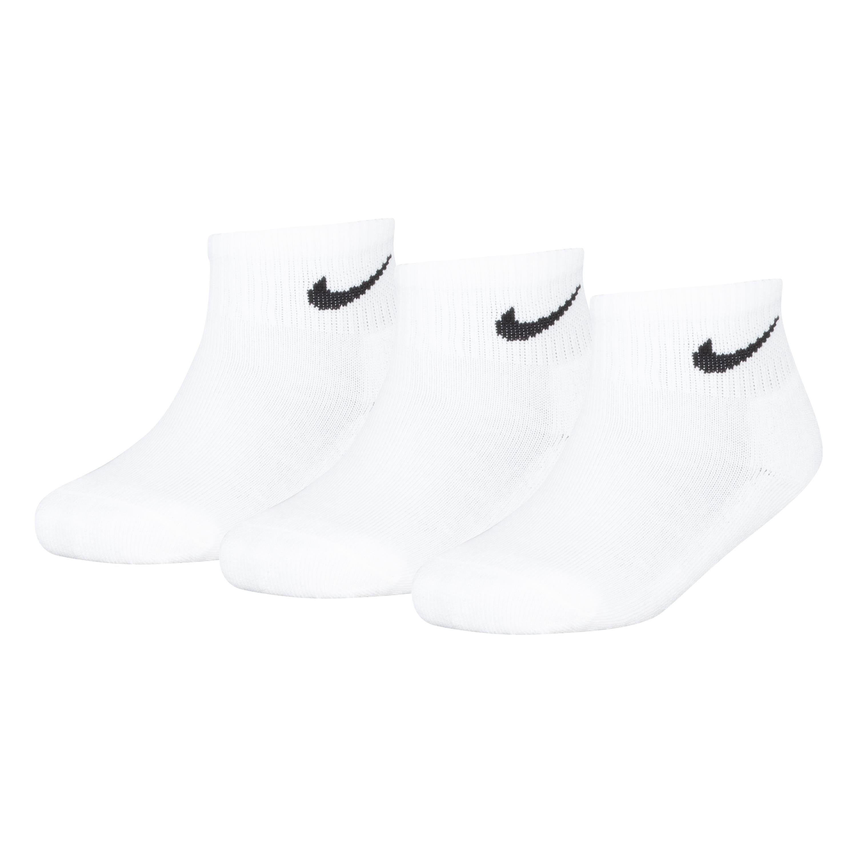 White - Nike - Basic Ankle 3Pk Childs - 1
