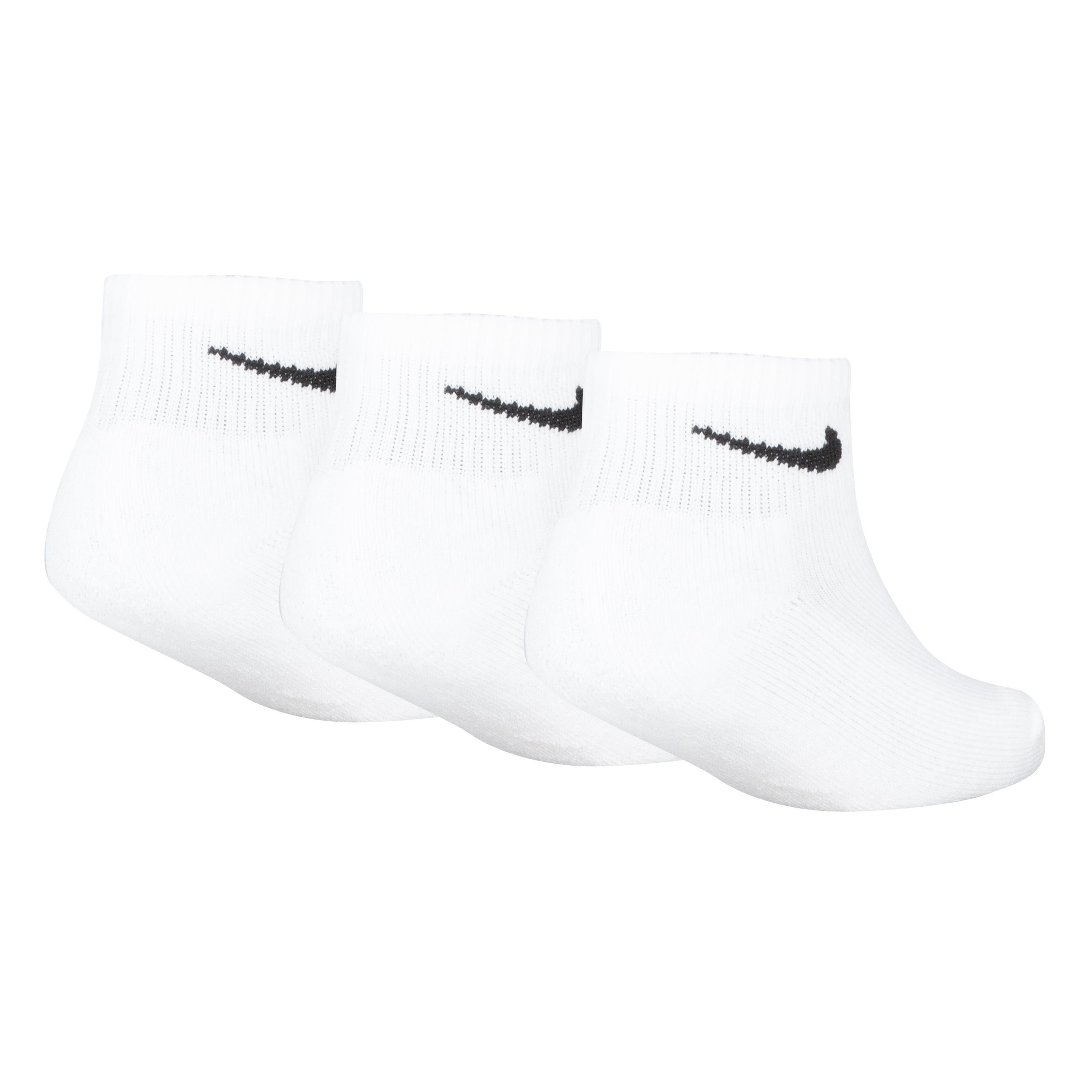White - Nike - Basic Ankle 3Pk Childs - 2