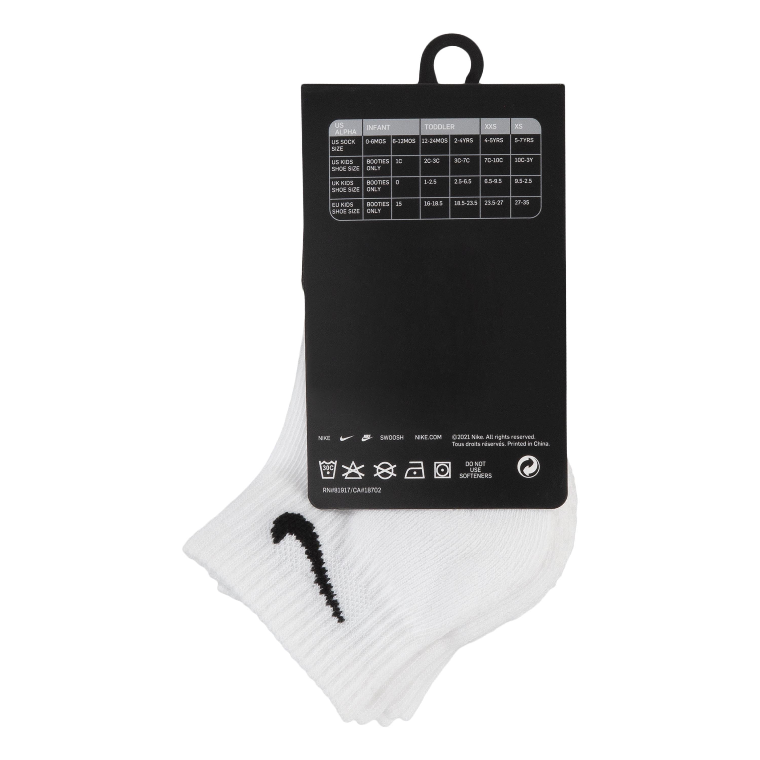 White - Nike - Basic Ankle 3Pk Childs - 3