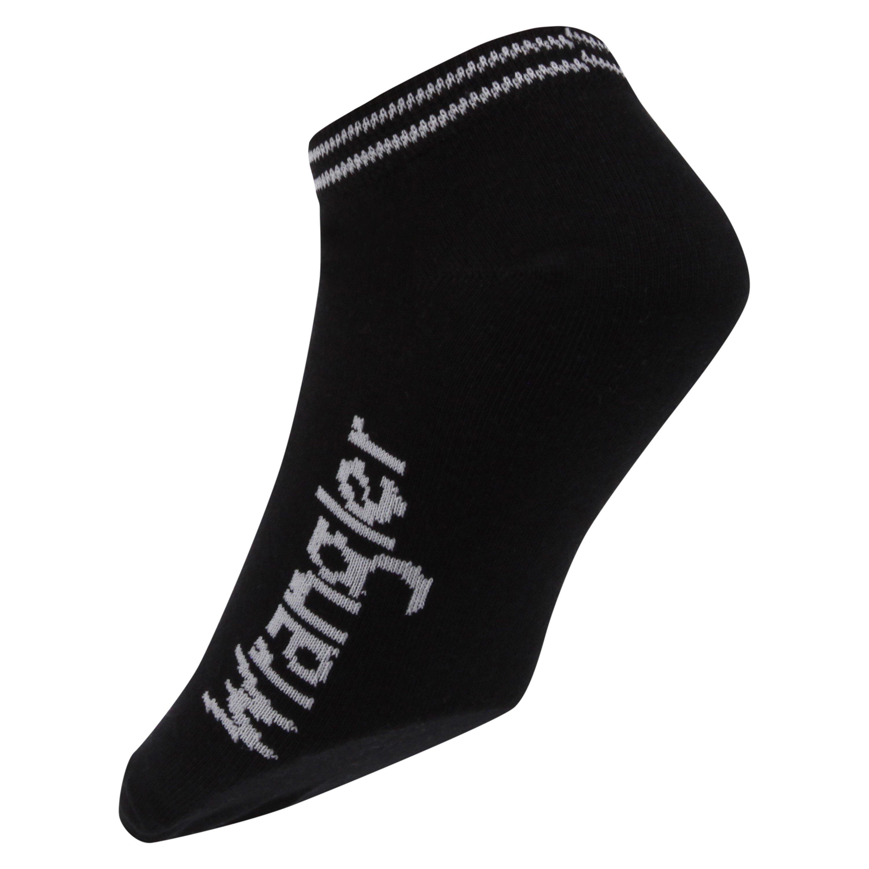 Blk/White/Grey - Wrangler - Duffy Invisible Socks - 5