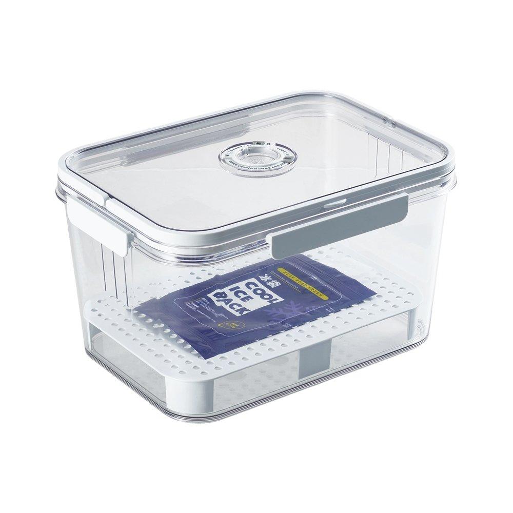 Life Ideas  2Pcs Airtight Food Storage Container With Date Dia - White1 - 2x Large