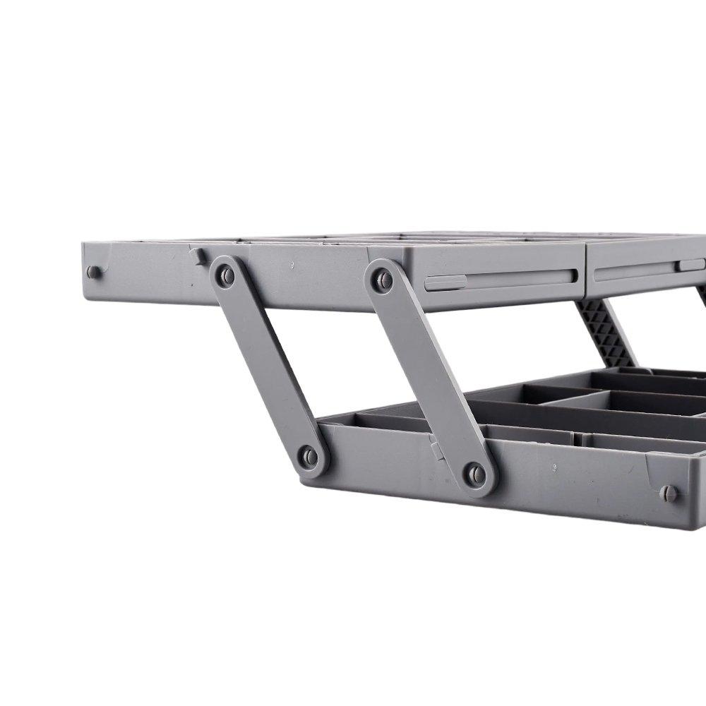 Grey - LIFE IDEAS - 2pcs Drawer Organiser Storage Tray - 8