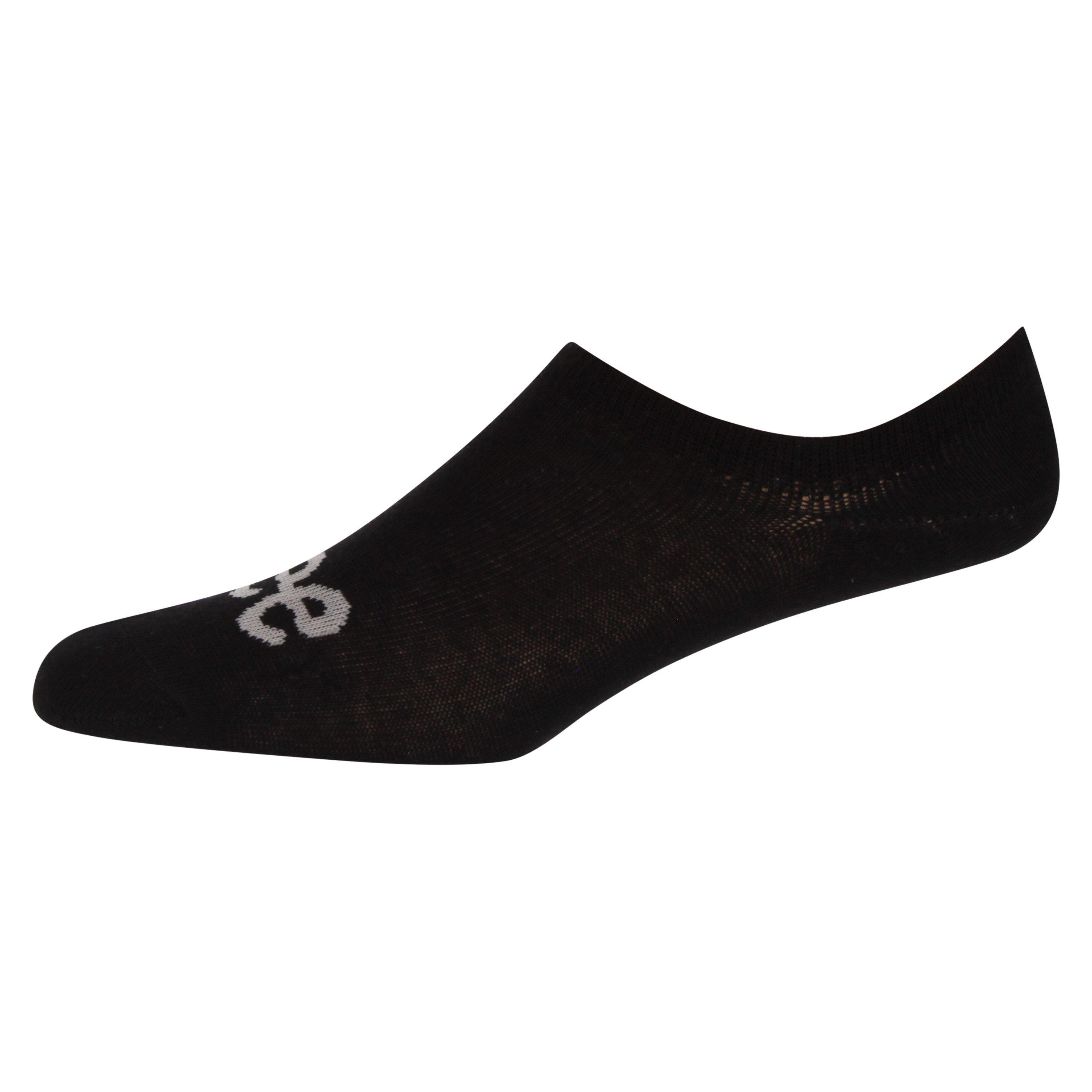 Black/White/Gry - Lee - 3-Pack Invisible Cotton Trainer Socks - 2