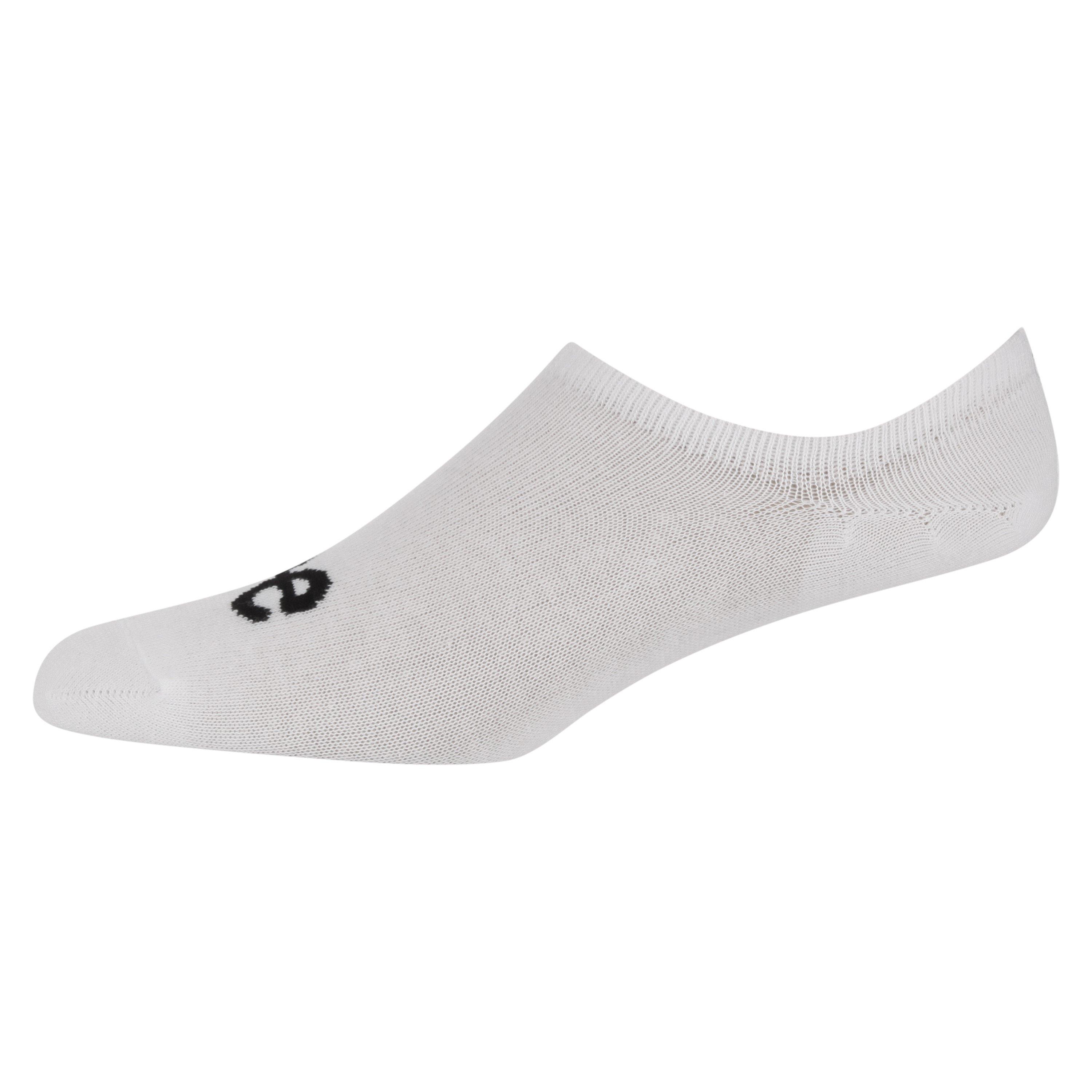 Black/White/Gry - Lee - 3-Pack Invisible Cotton Trainer Socks - 3