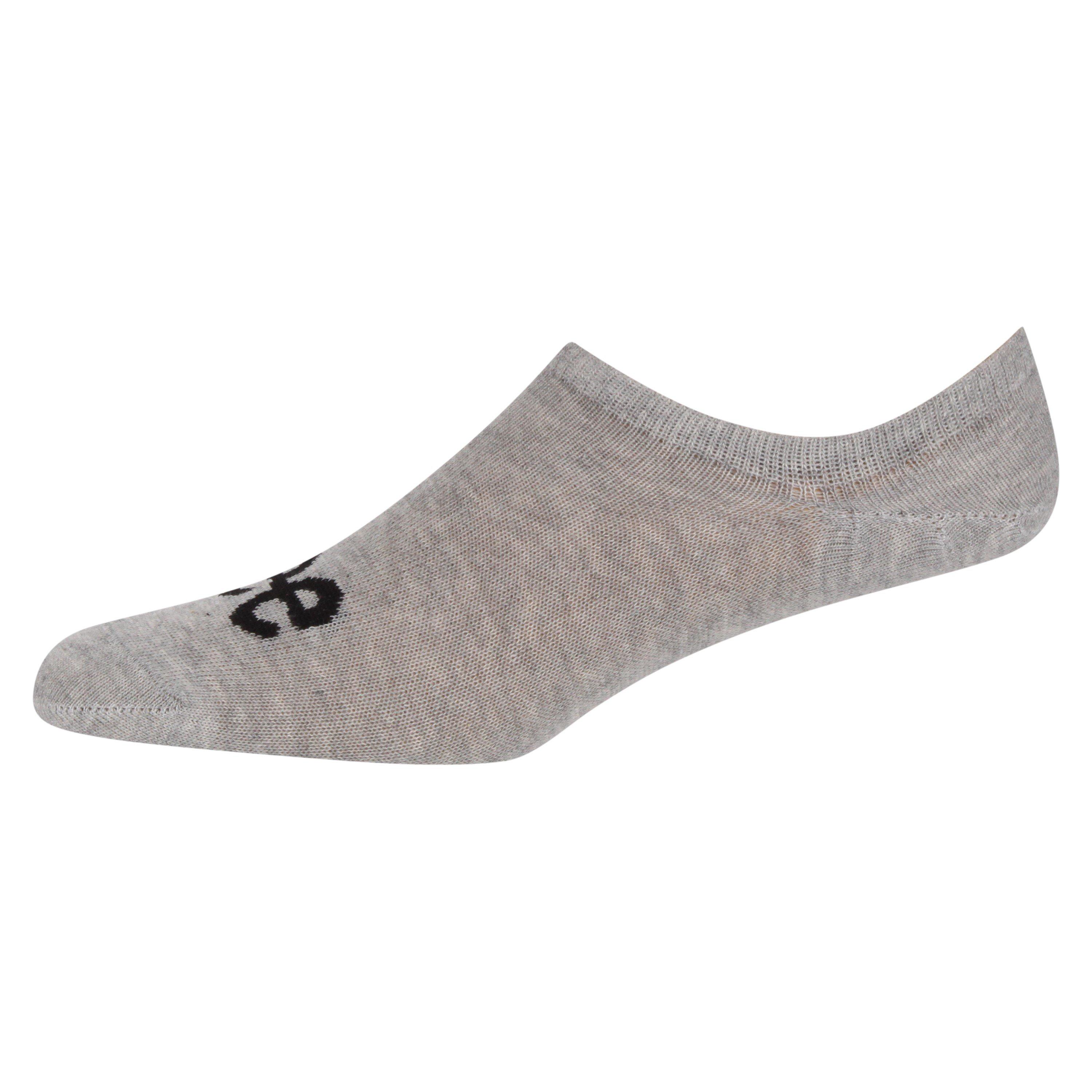 Black/White/Gry - Lee - 3-Pack Invisible Cotton Trainer Socks - 4