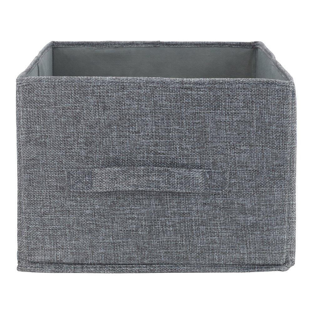 Grey - LIFE IDEAS - 3pcs Foldable Fabric Clothes Storage Organizer - 6