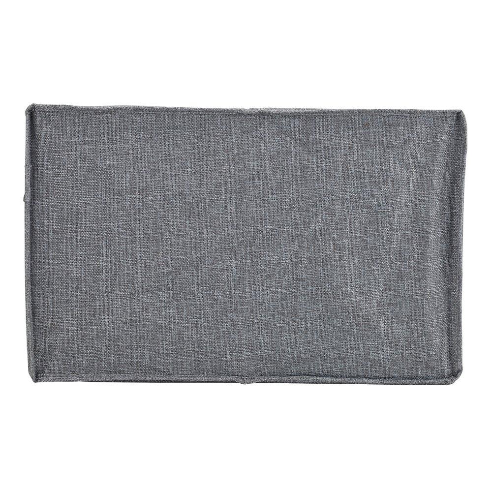 Grey - LIFE IDEAS - 3pcs Foldable Fabric Clothes Storage Organizer - 9