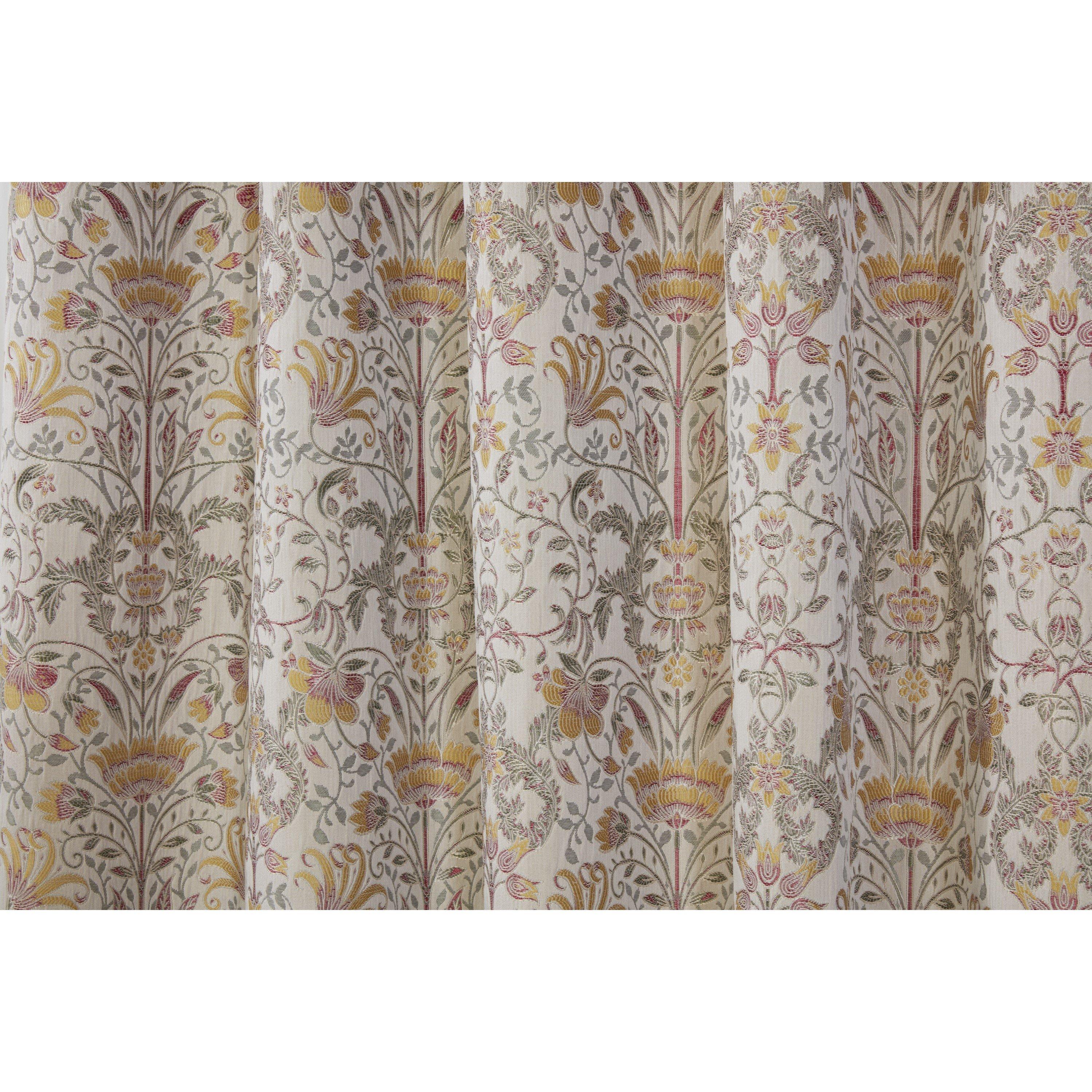 Natural - Sundour - Kyoto Floral Pencil Pleat Curtains - 5