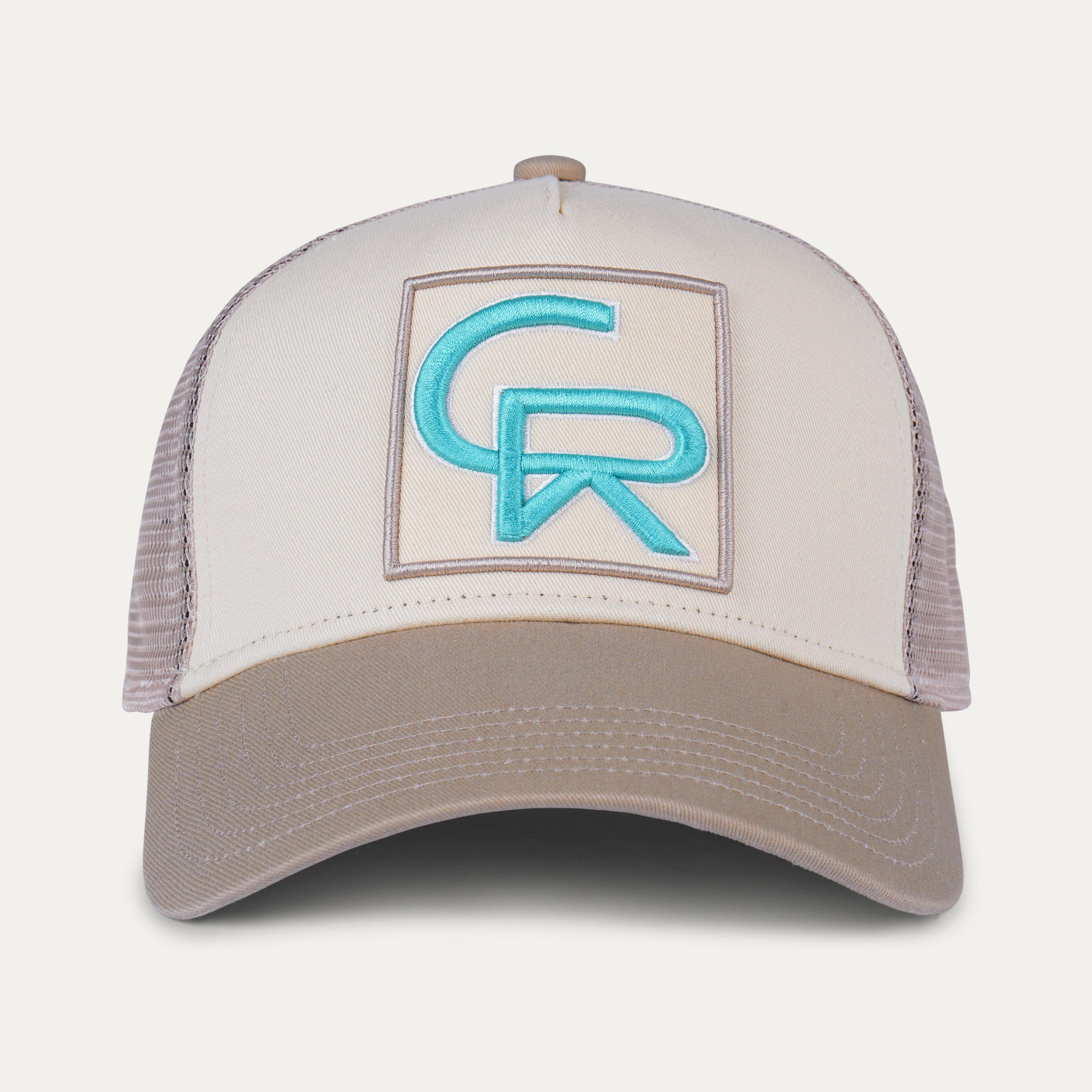 CreamMochaMint - Christian Rose - Men's Box Logo Trucker Cap - 2