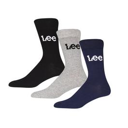 Lee Unisex 3 Pack Crew Socks