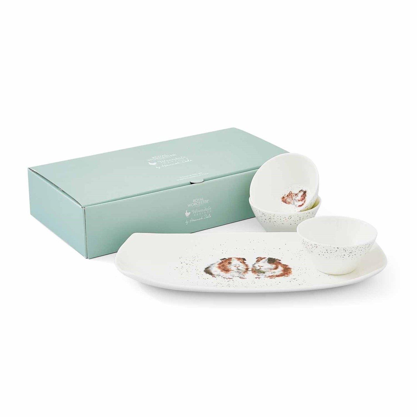 Neutral - Royal Worcester Wrendale - Wrendale Designs Three Bowls Tray Set - 5