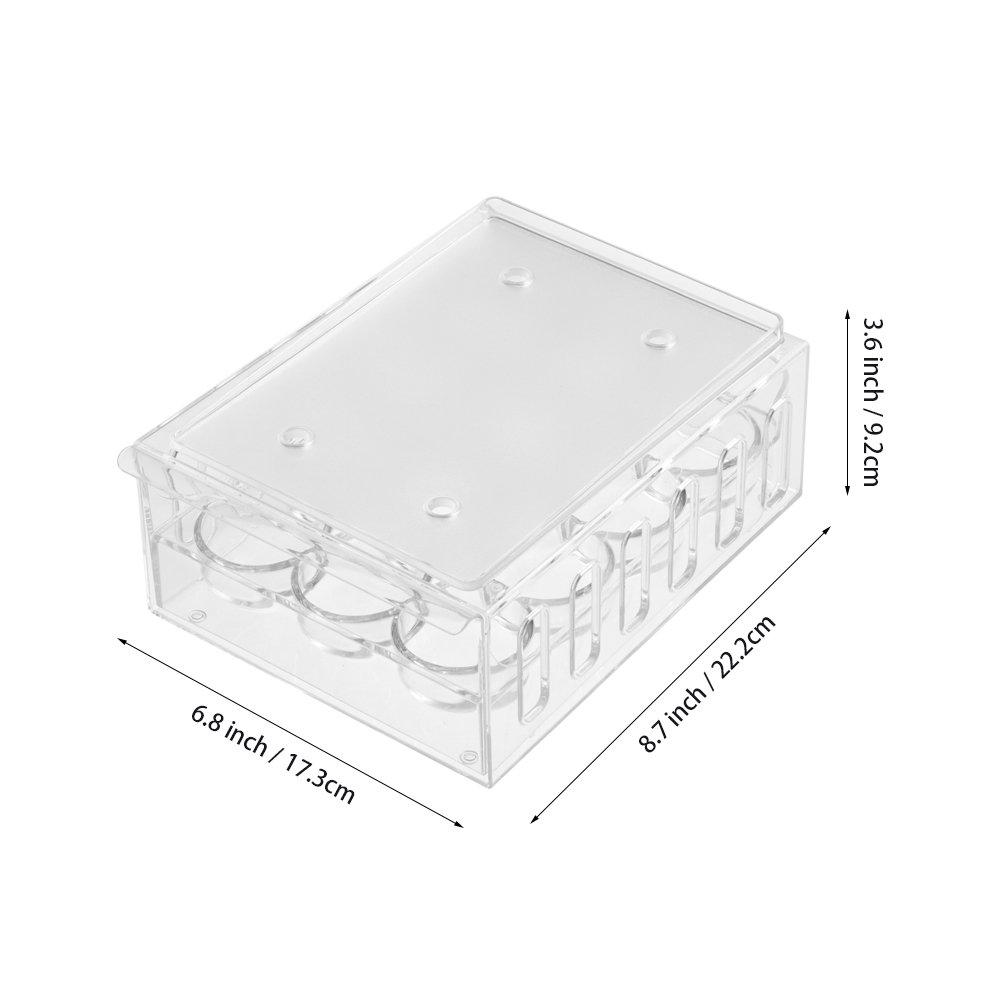 Clear - LIFE IDEAS - 2pcs Egg Storage Box with Lid - 2