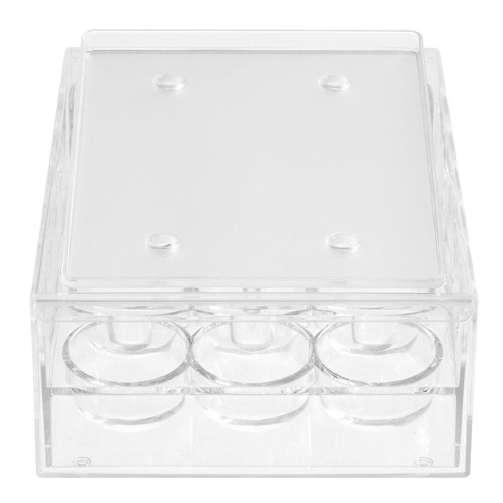 Clear - LIFE IDEAS - 2pcs Egg Storage Box with Lid - 4