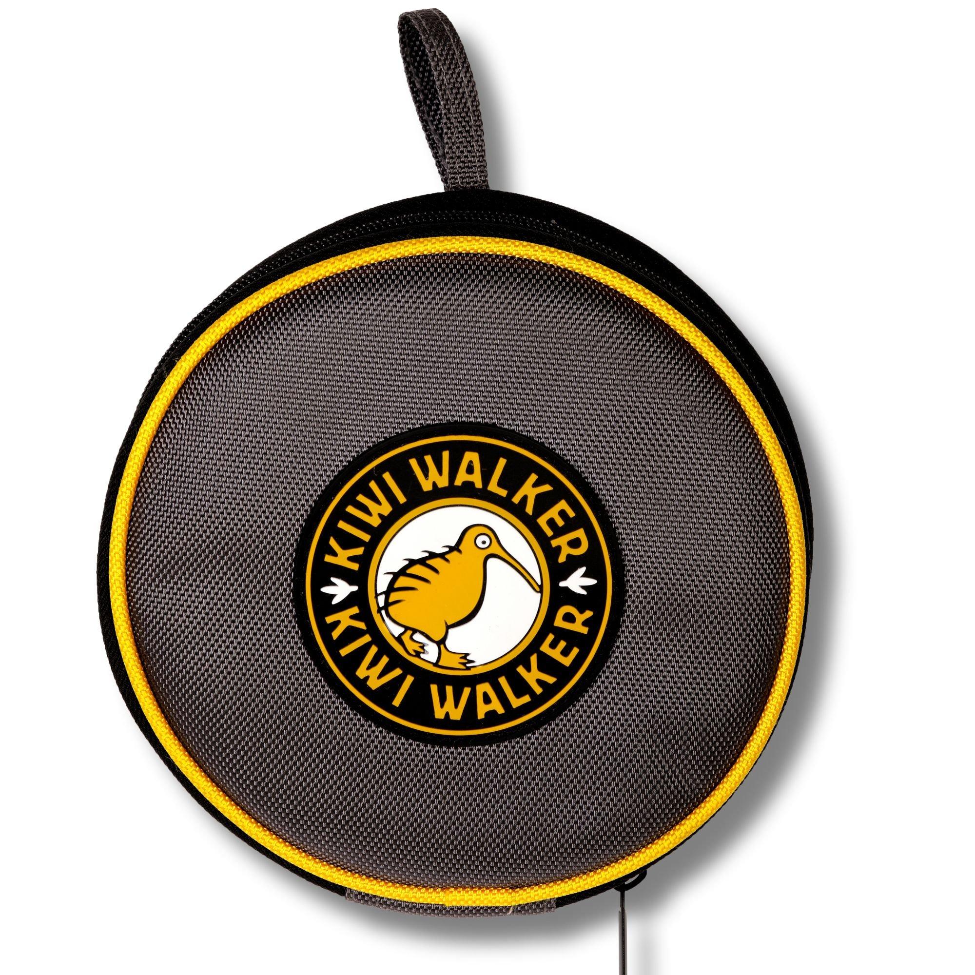 Orange - Kiwi Walker - Double Travel Bowl With Slowfeeder - Orange - 5