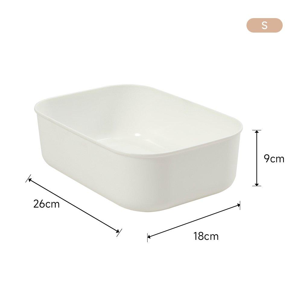 White3 - LIFE IDEAS - 2/4pcs Plastic Storage Tray - 2