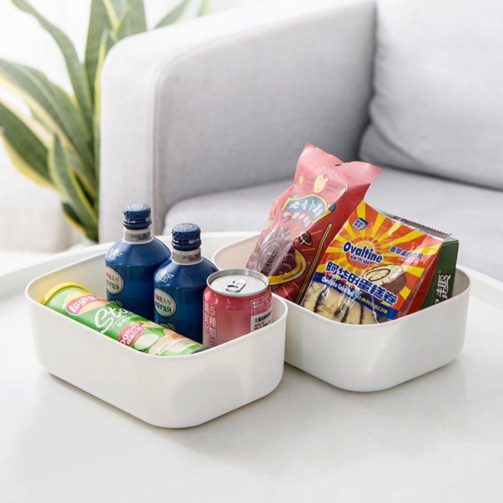White3 - LIFE IDEAS - 2/4pcs Plastic Storage Tray - 9