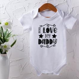 Aye Do Black & White I Love My Daddy Baby Vest 0306-BBYve