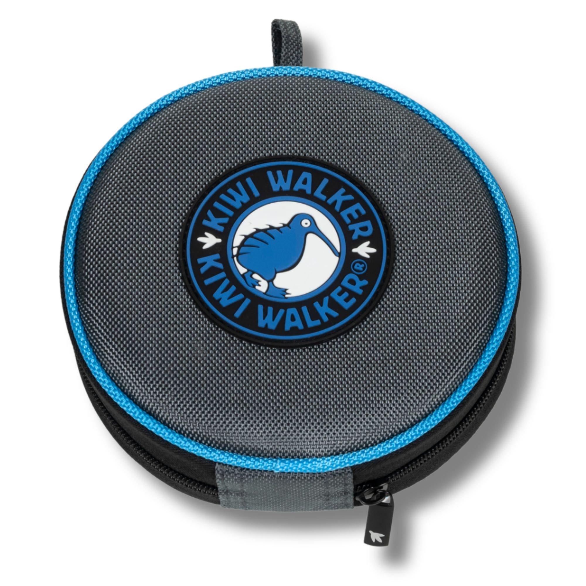 Blue - Kiwi Walker - Double Travel Bowl With Slowfeeder - Blue - 2