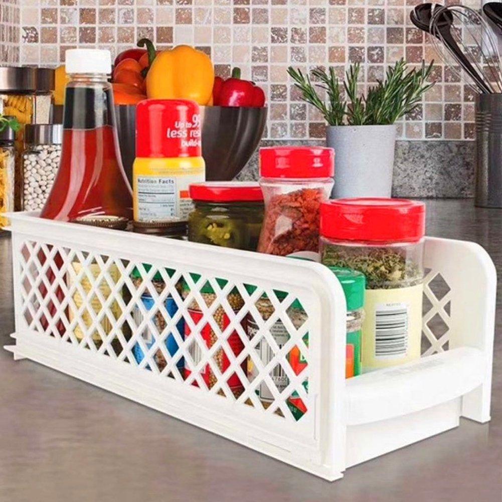 White/Grey - LIFE IDEAS - 2pcs 2-Tier Storage Rack - 13