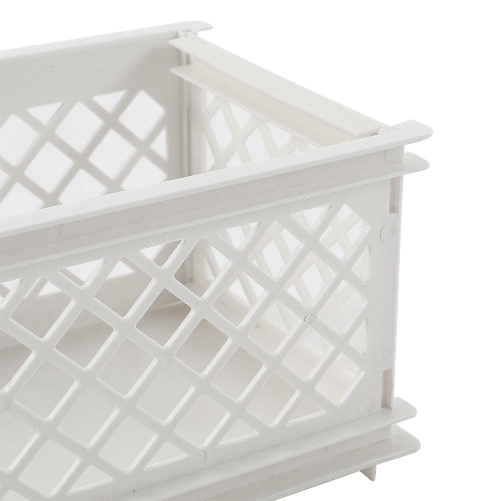 White/Grey - LIFE IDEAS - 2pcs 2-Tier Storage Rack - 8