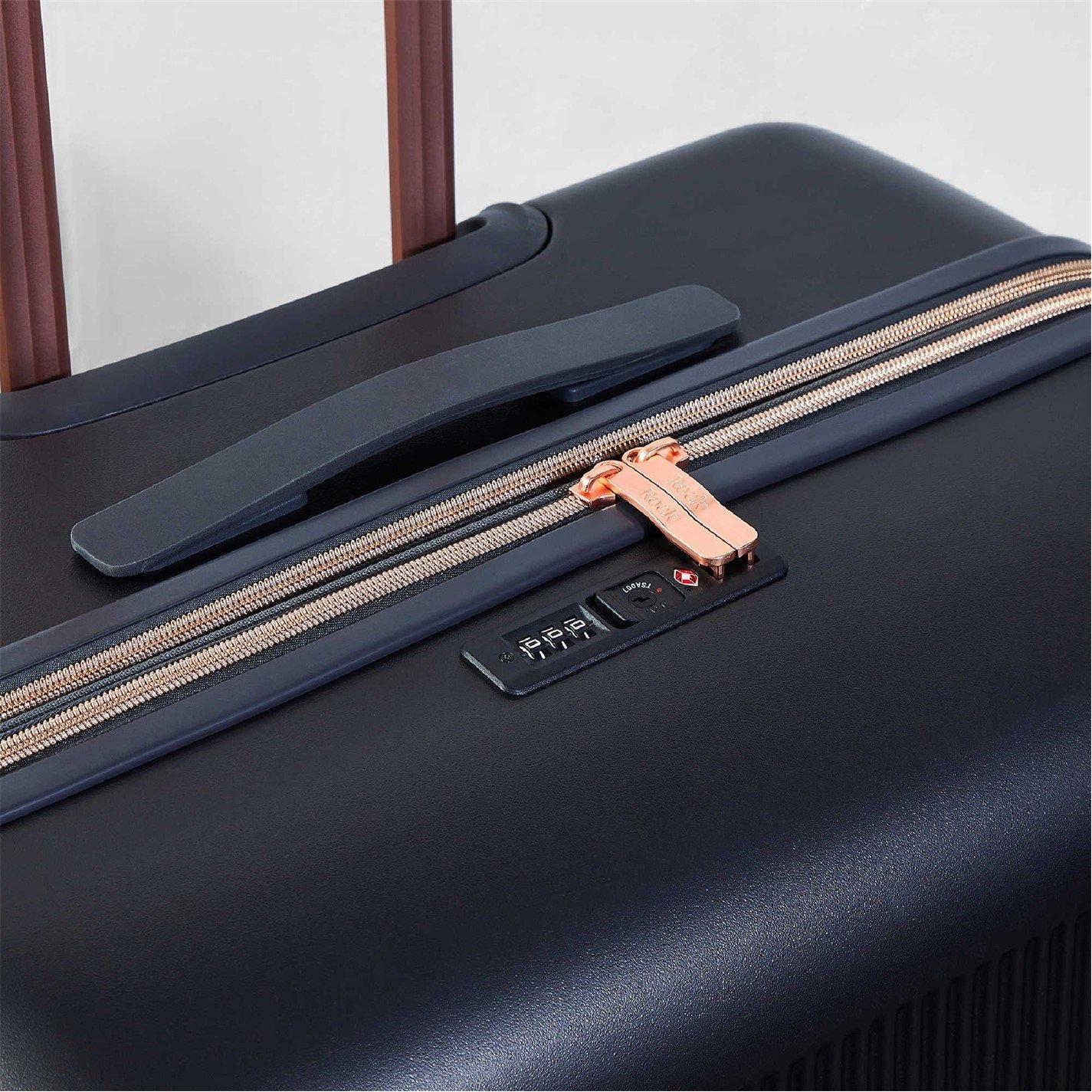 Charcoal With R - Rock - Rock Aria Suitcase Charcoal with Rose Gold - 6