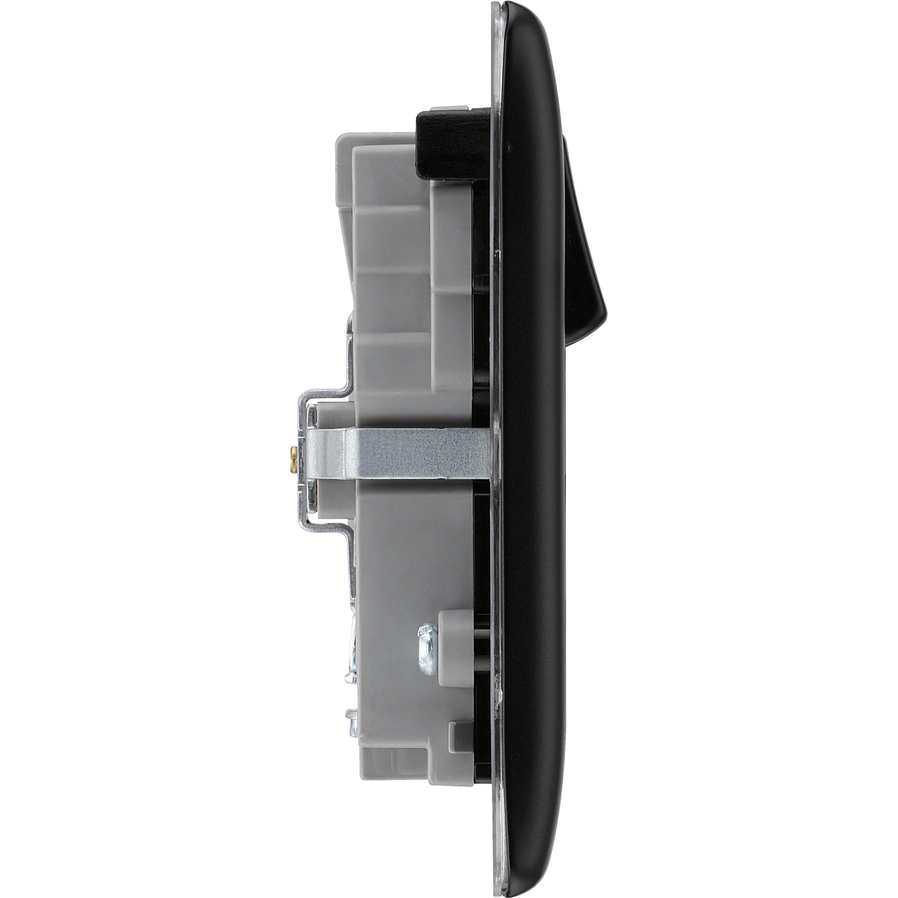 Matt Black - BG - BG Nexus Metal Double Socket USB A & C Ports - 2