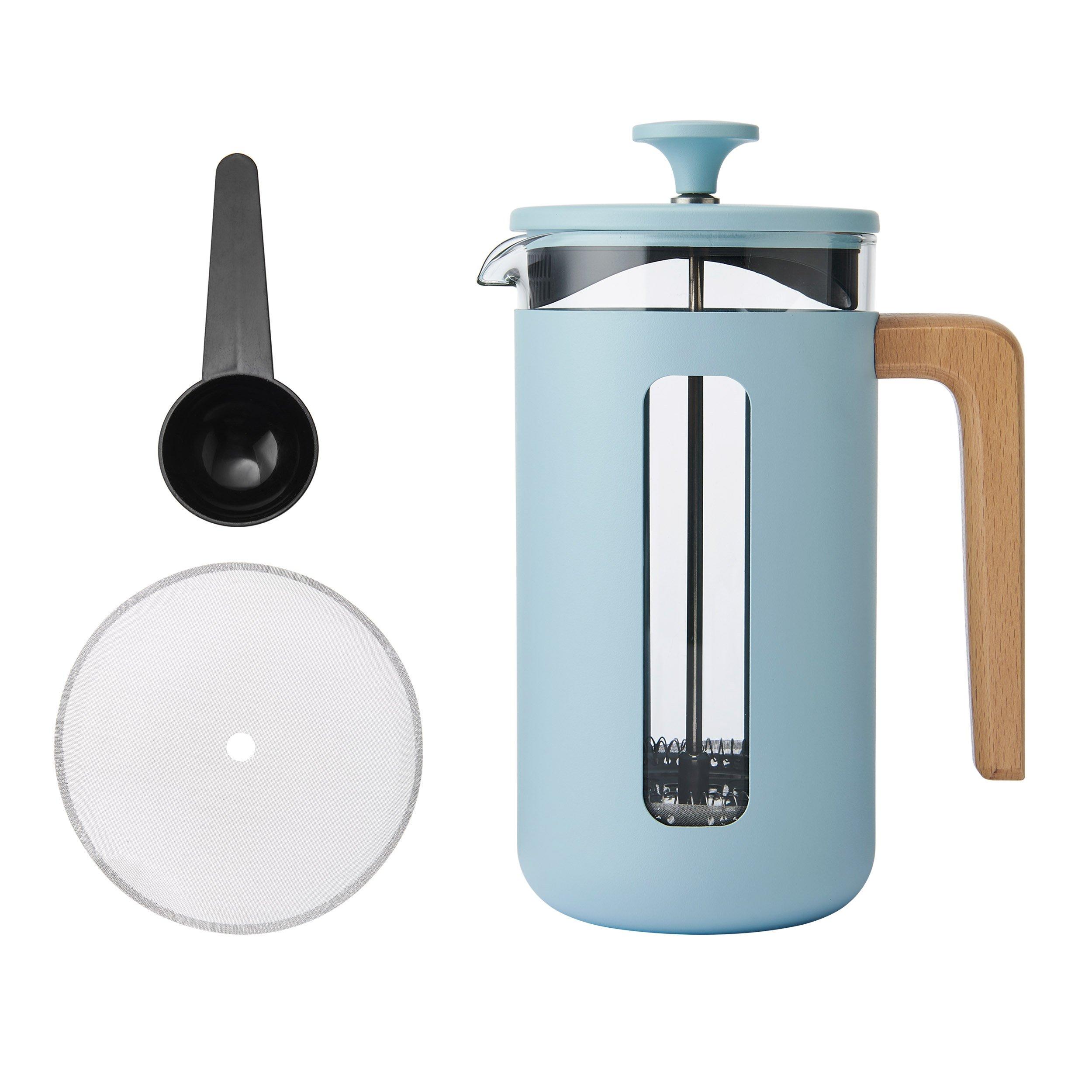Blue - La Cafetiere - La Cafetiere Pisa 8 Cup Cafetiere In Sky Blue - 1