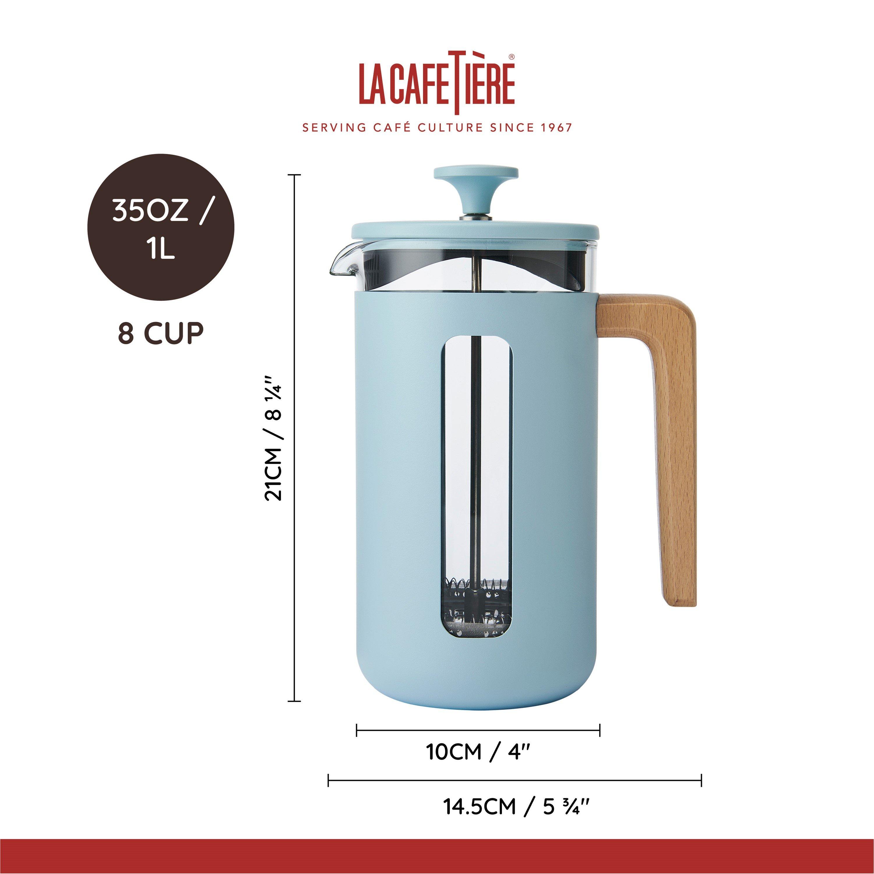 Blue - La Cafetiere - La Cafetiere Pisa 8 Cup Cafetiere In Sky Blue - 2