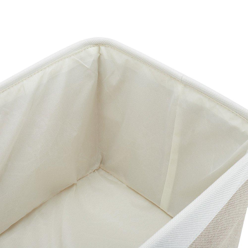 White/Beige - LIFE IDEAS - 3pcs Storage Basket - 9