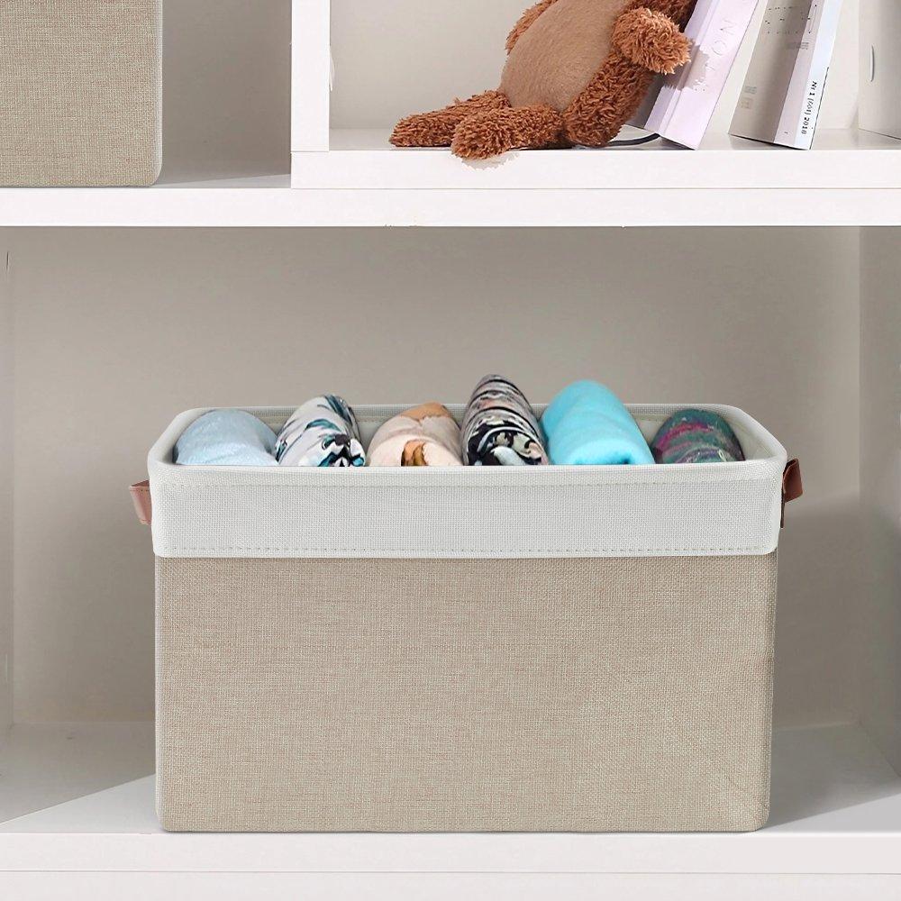 White/Beige - LIFE IDEAS - 3pcs Storage Basket - 10