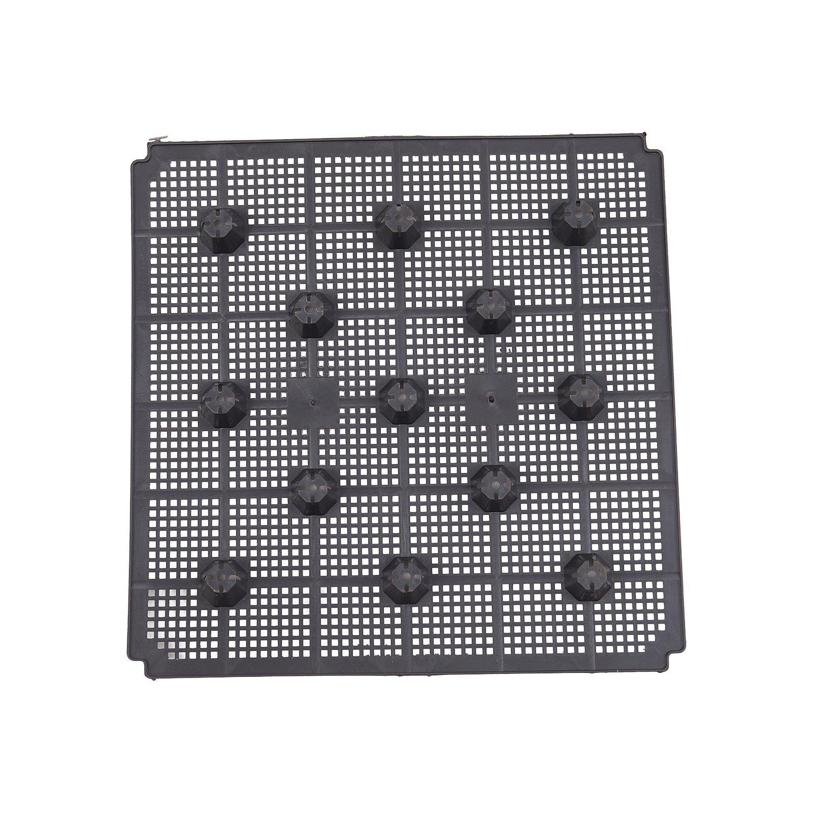 Brown/Black - LIFE IDEAS - 2pcs Plastic Raised Garden Bed Planter Box - 10