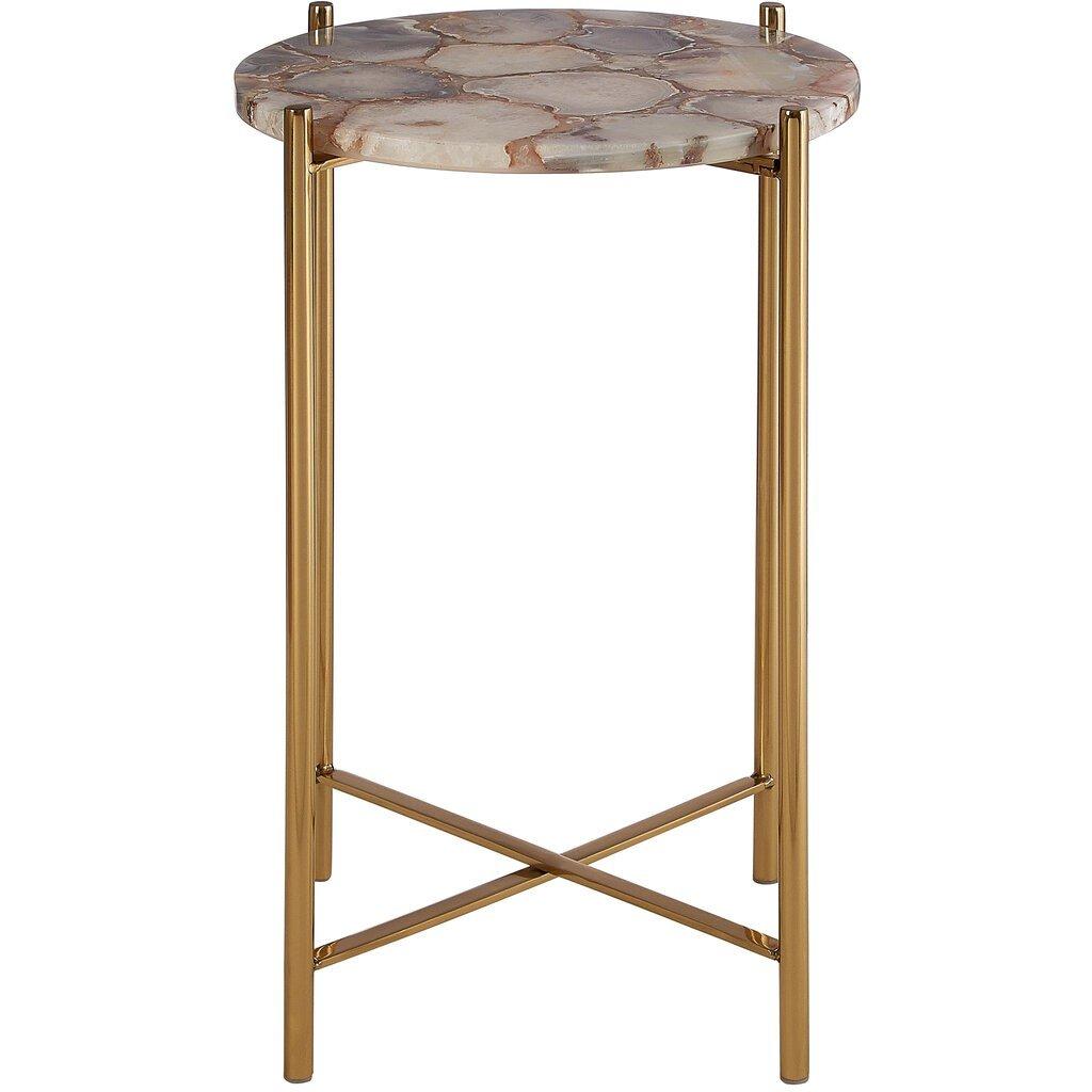 Fifty Five South  Vita Natural Agate Side Table - 
