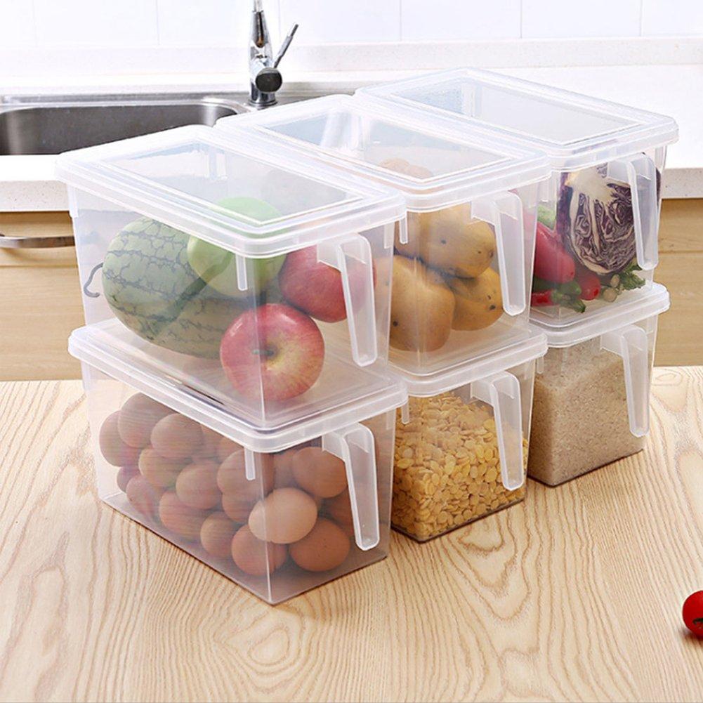 Clear - LIFE IDEAS - 8pcs Refrigerator Food Storage Container - 2