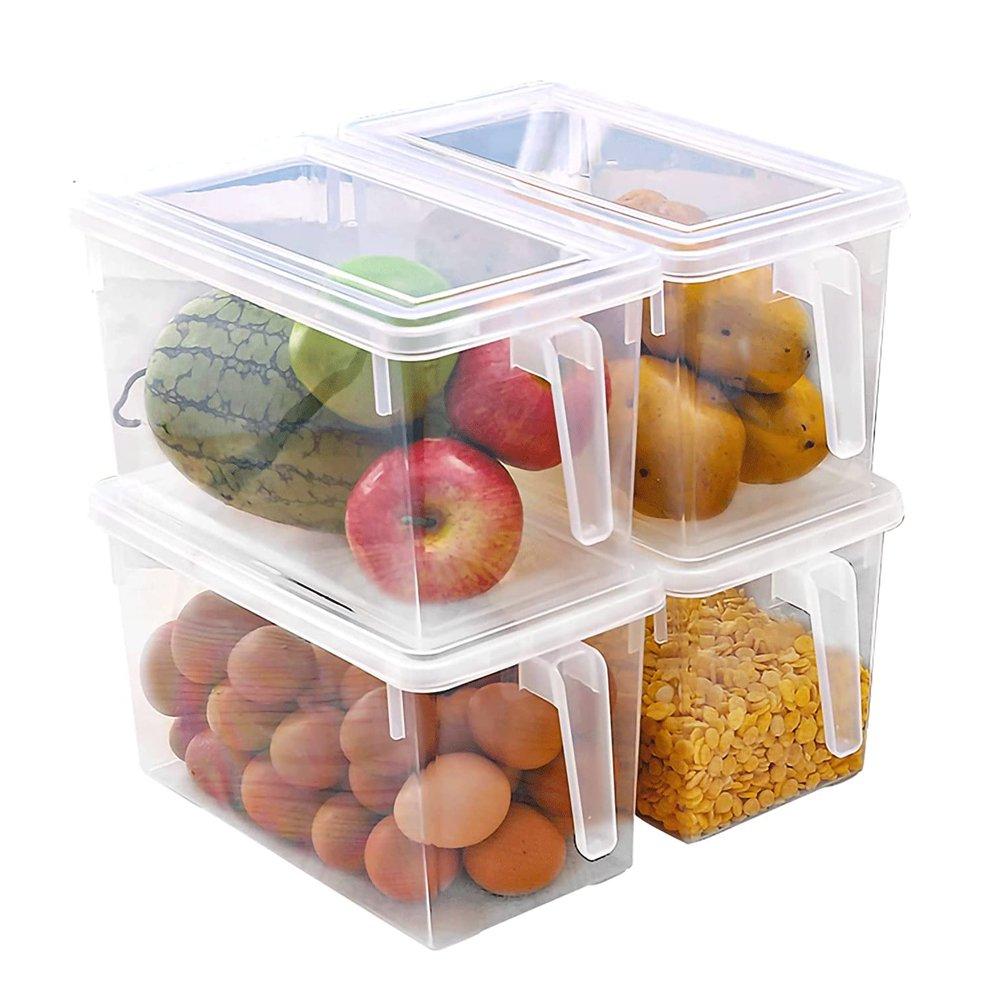 Clear - LIFE IDEAS - 8pcs Refrigerator Food Storage Container - 8