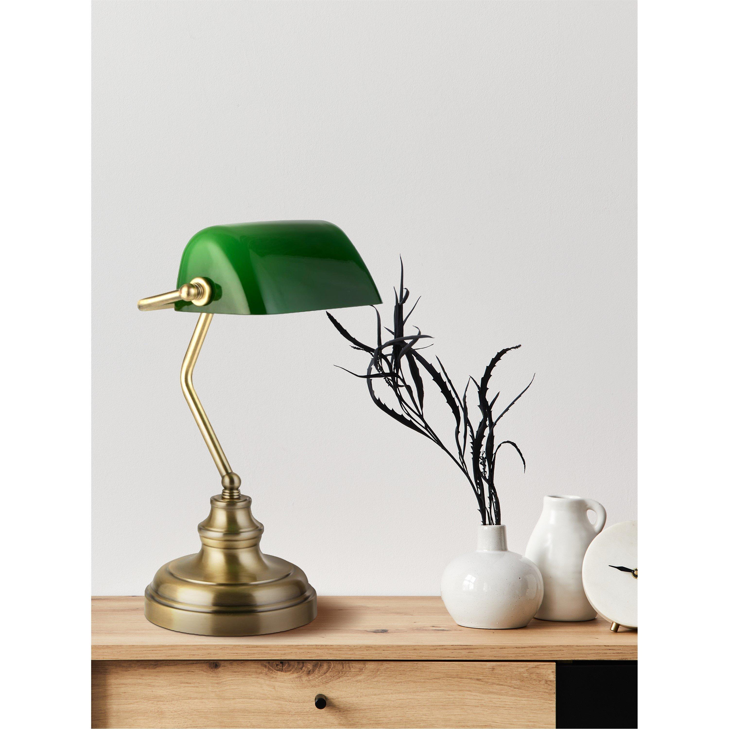 Antique - Lighting Collection - Bankers Table Lamp - 1