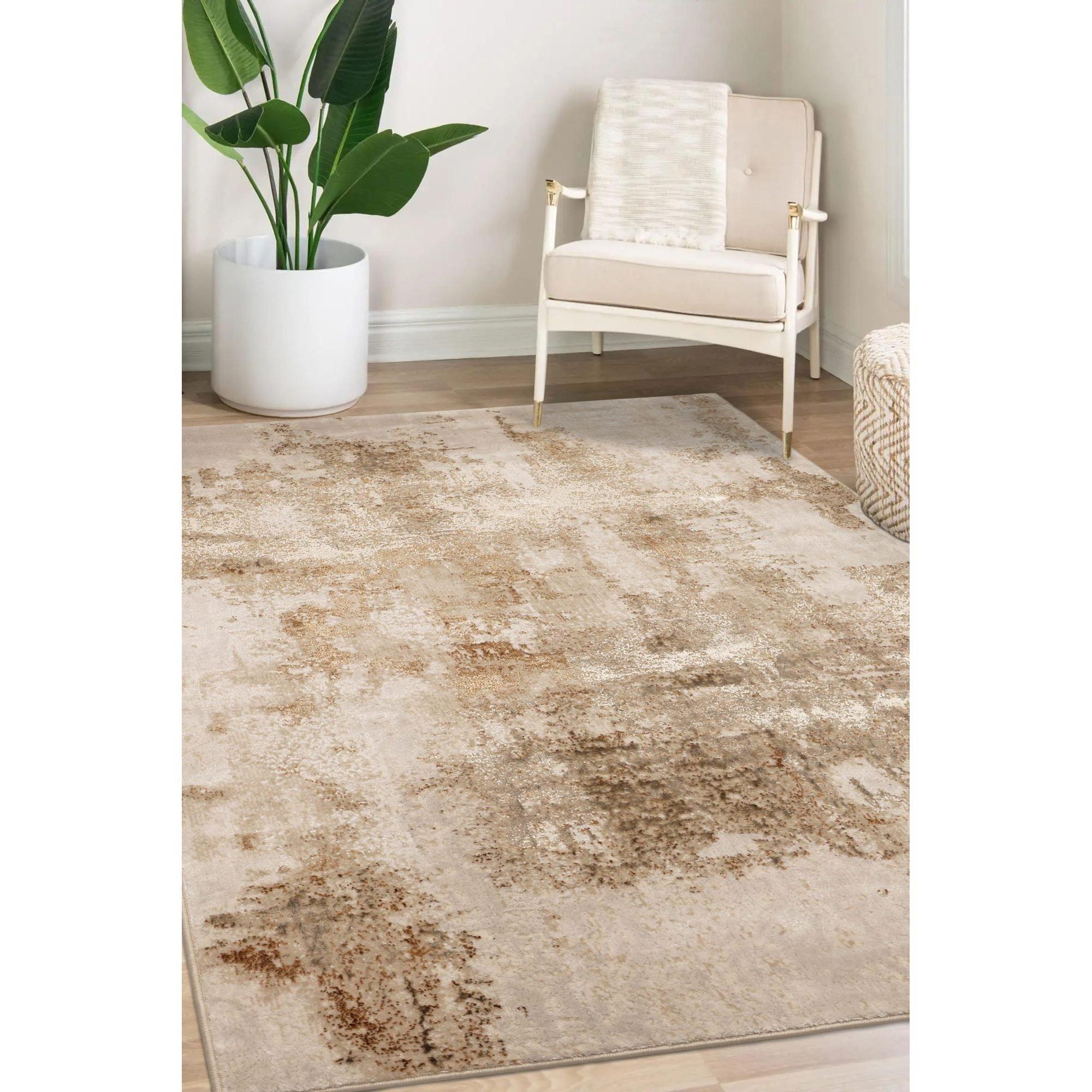Homemaker  Dusk Marble Rug Champagne - 140x200cm